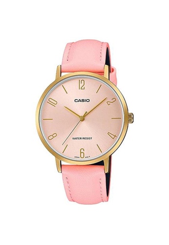 CASIO pink Casio Stylish Small Leather Watch (LTP-VT01GL-4B) 2D178ACE044261GS_1