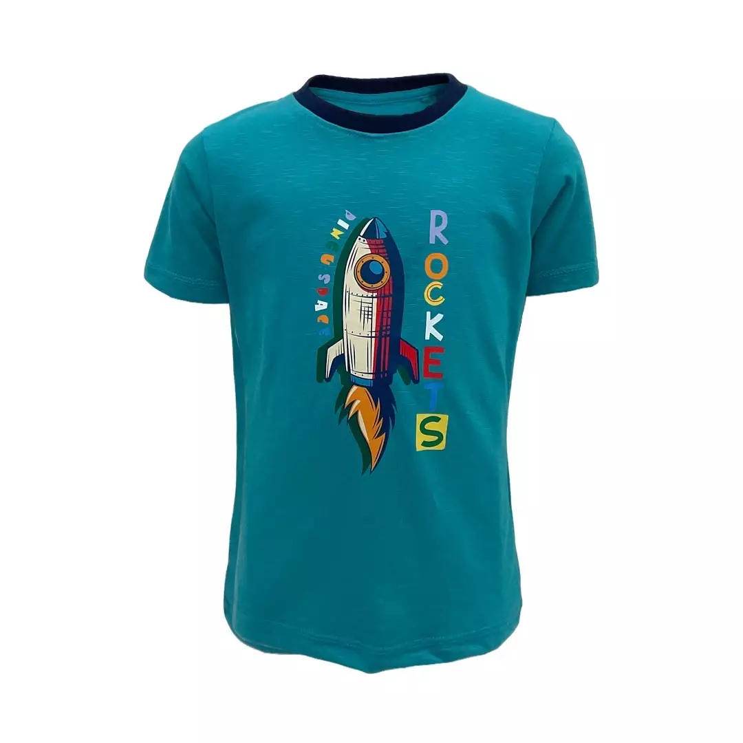 Pingu Kaos Anak Laki Laki Sablon Rocket Pendek 92013426