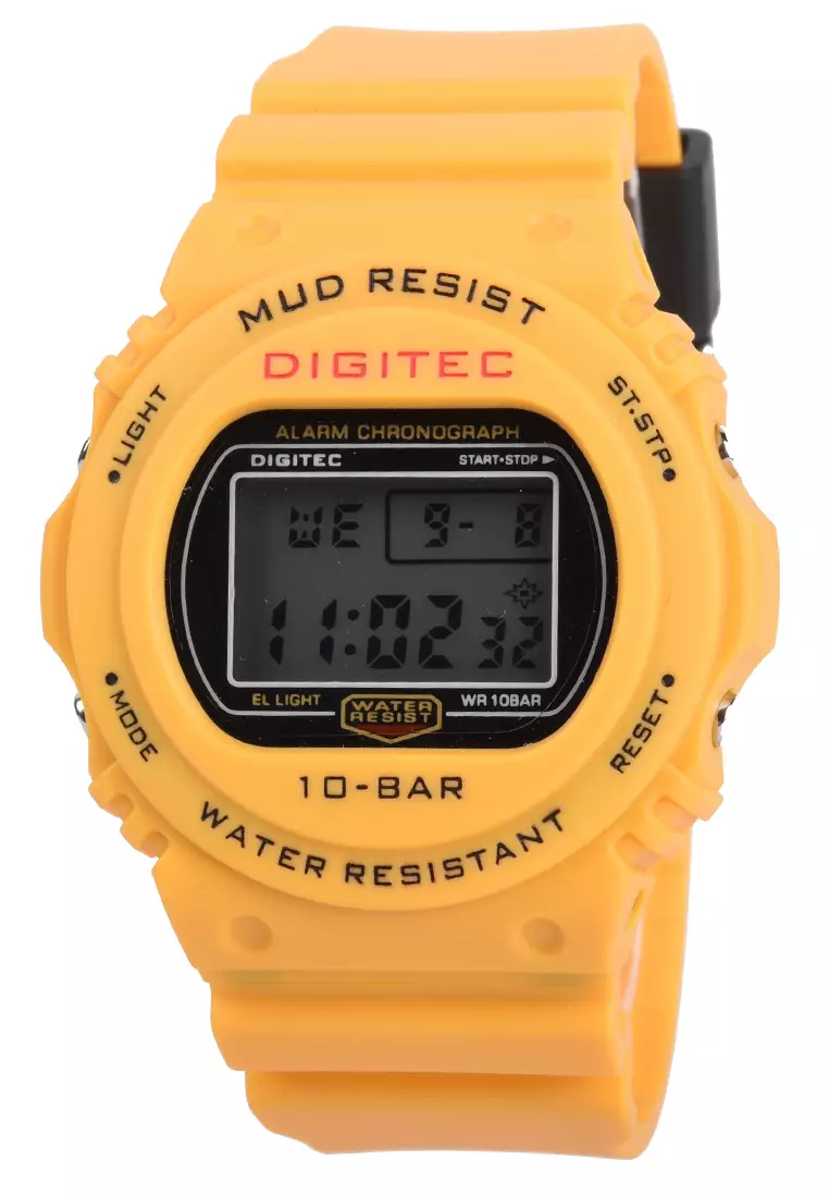 Jam Tangan Pria - Yellow - Resin Strap - DG5110-B