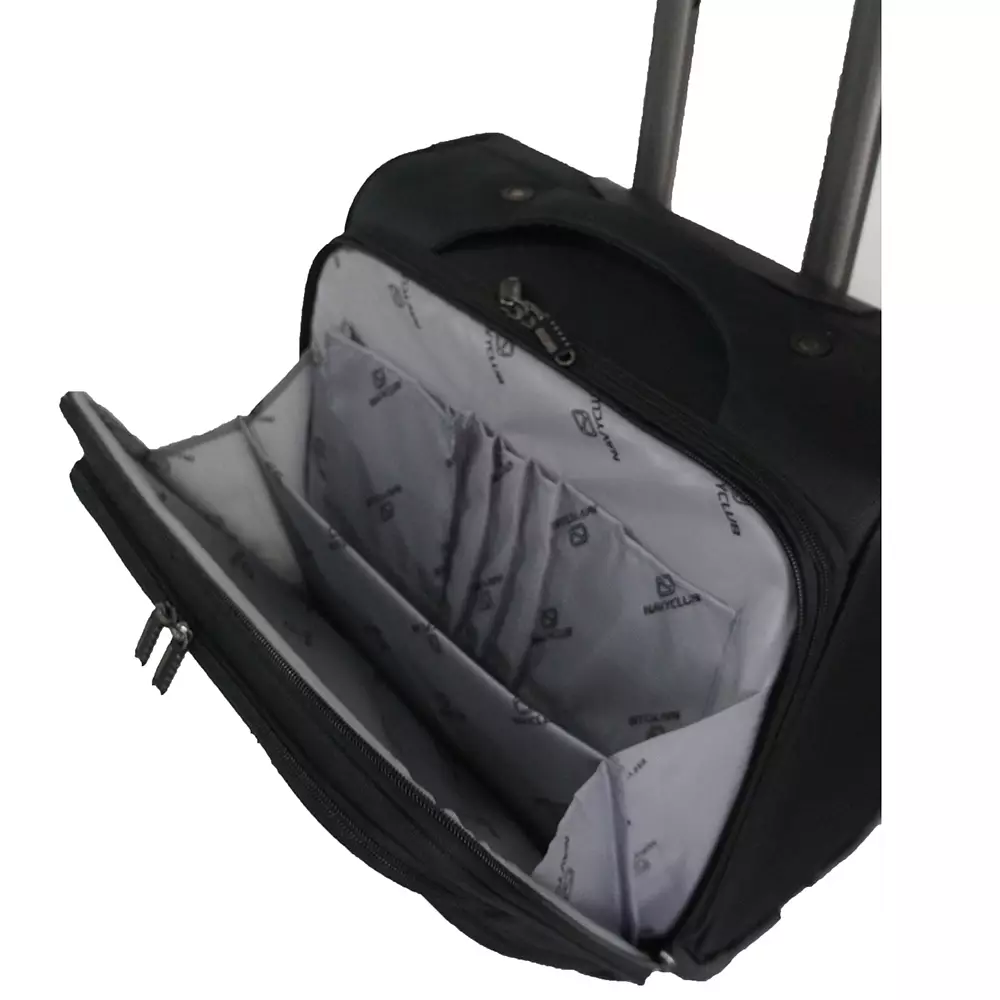 Navy Club Futura Koper Kabin SoftCase - 4 Roda Putar TSA Lock With Laptop Case - Size 16 Inch