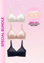 FREE NIPPLE SILICONE COVER - White, Nude, Black