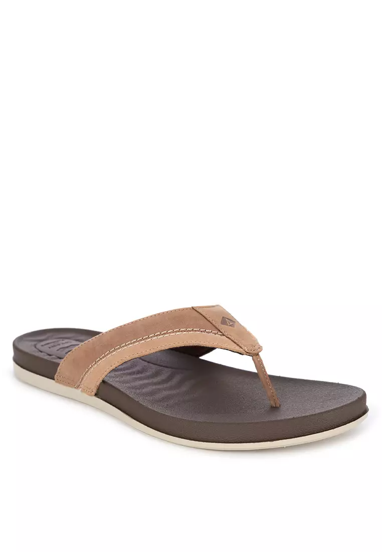 Discount on Sperry  shoes - SKU: Men's Plushwave Thong Sandal Tan