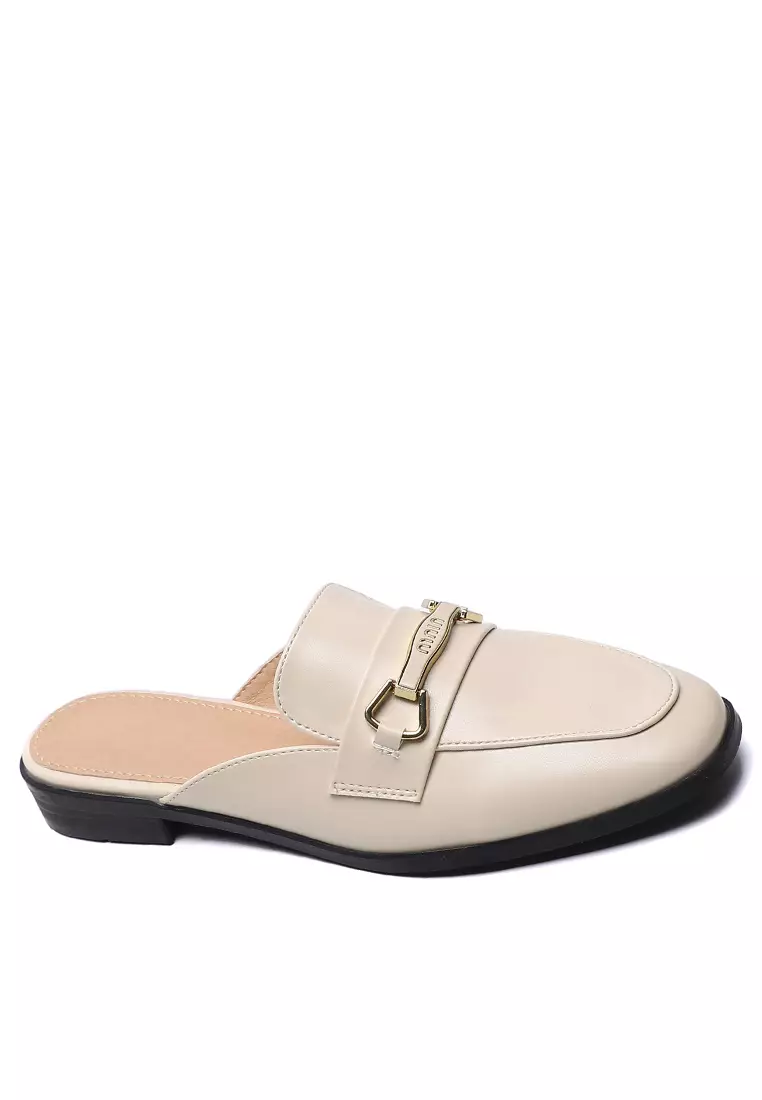 Discount on Twenty Eight Shoes  shoes - SKU: Horsebit Synthetic Leather Mules WW340-10