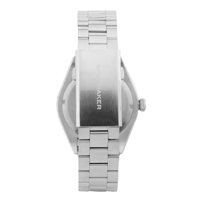 Jam Tangan Pria Spinnaker Spence 300 SP-5097-55 Crimson Red Dial Stainless Steel Strap + Extra Strap