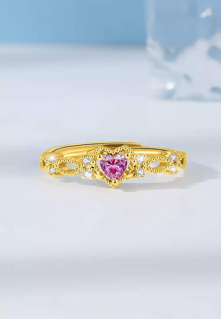 Cincin Wanita Korea Mini Berlian Perhiasan Cewek Adjustable Titanium Anti Luntur
