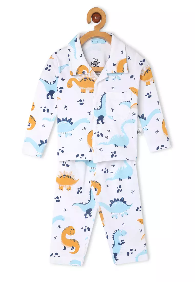 Kids And Baby Pajama Nightsuit  Set - Dino Trip