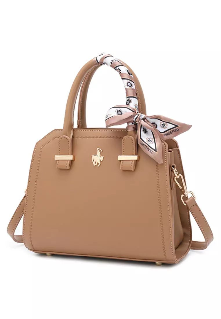 Women's Top Handle Bag / Sling Bag / Crossbody Bag (手拿袋 / 斜孭袋) - 棕色