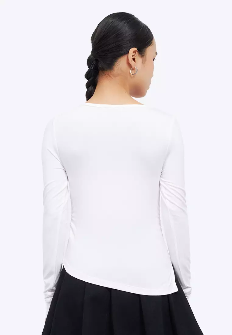 Long Sleeve Asymmetric Top