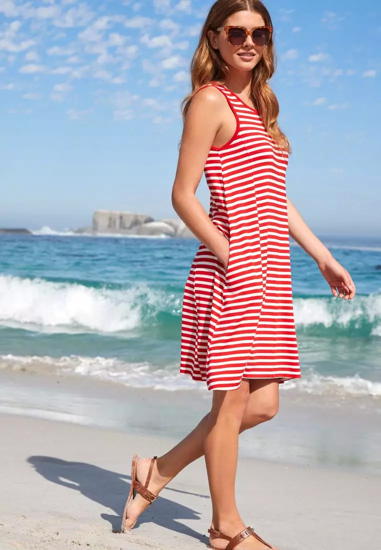 Sleeveless Swing Jersey Summer Dress