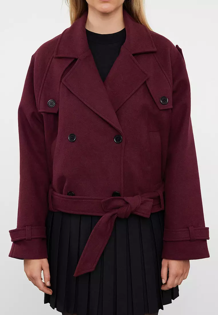 Oversized Crop Cashew Jacket Coat