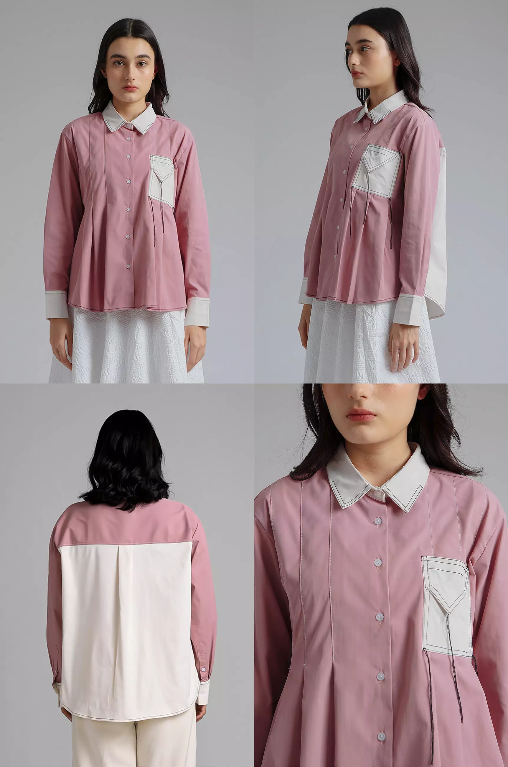 COTTONINK Studio - Atasan Kemeja Wanita Pink Dahl #HolidayCollection