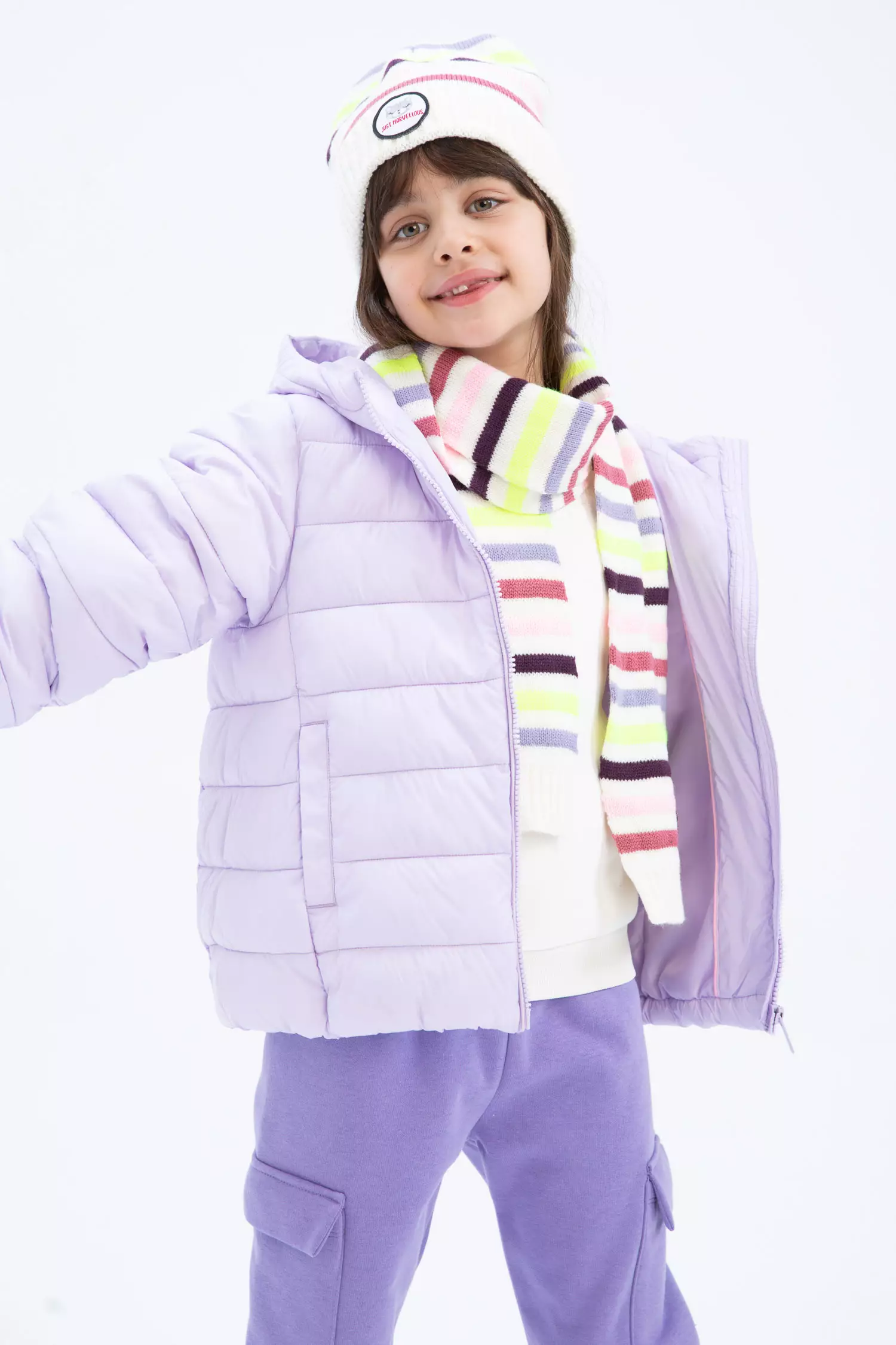Purple hooded coat outlet