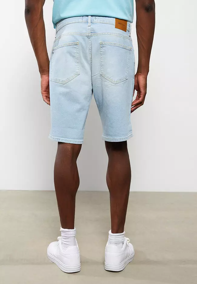Mens bermuda hotsell jean shorts