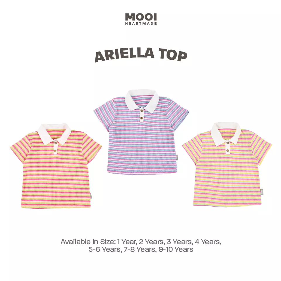 Mooi Atasan Anak Perempuan Ariella Top - Lavender