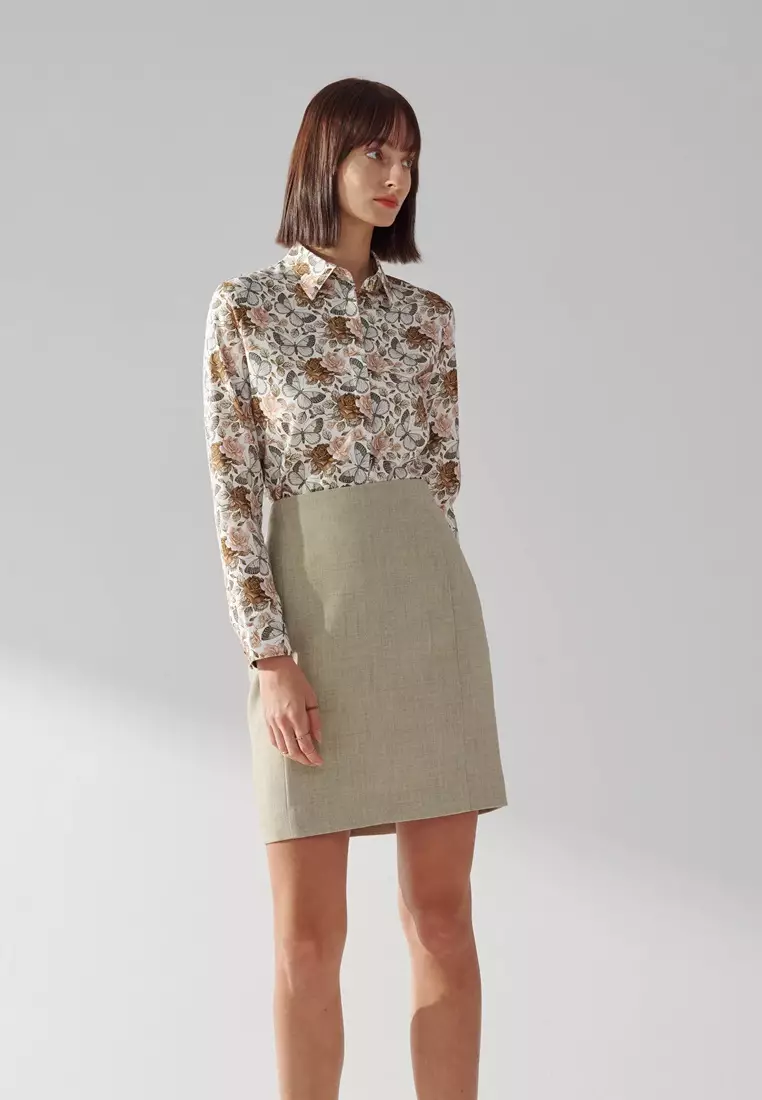 Pale Green Skirt