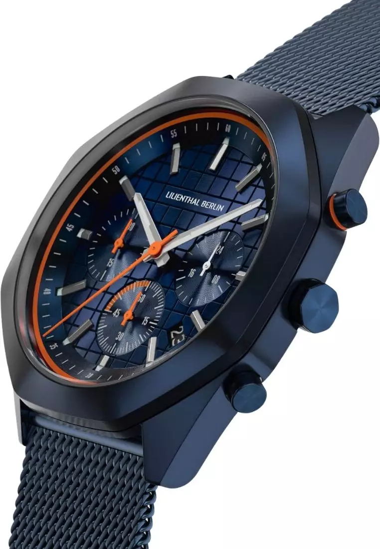 Octachrono Blue Orange - Mesh Strap
