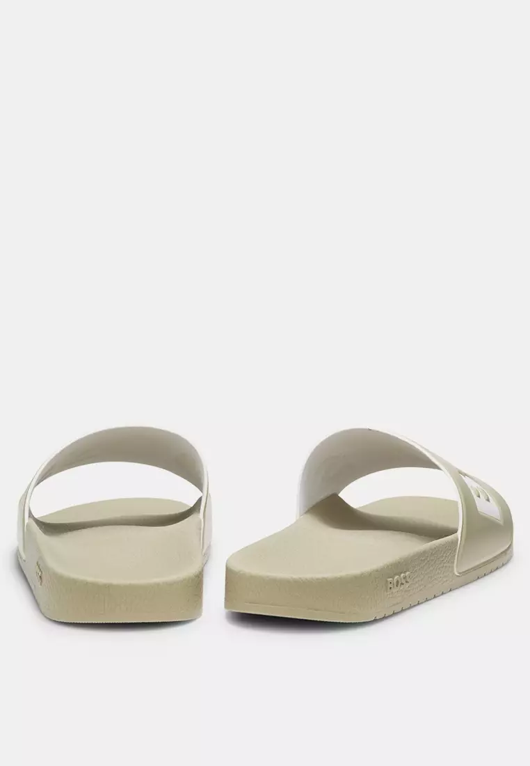 Large Logo Slide Sandals - BOSS Business