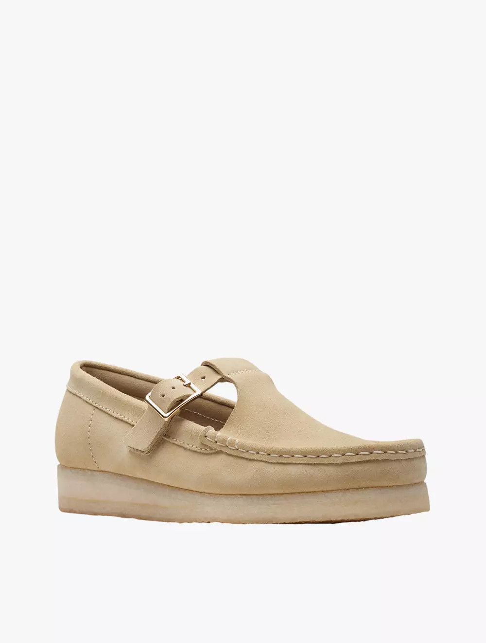 Clarks Wallabee T Bar Maple Suede