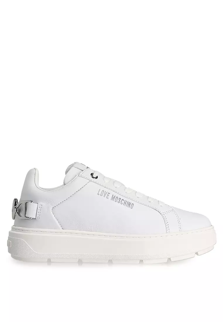 Discount on Love Moschino  shoes - SKU: Logo-Plaque Sneakers (nt)