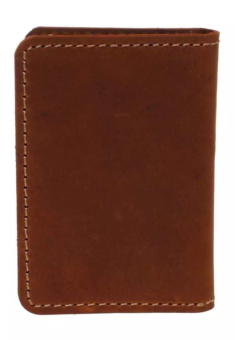 Zackly Card Wallet Handmade Many Slot Material Genuine Leather 025 ORIGINAL - BROWNCH