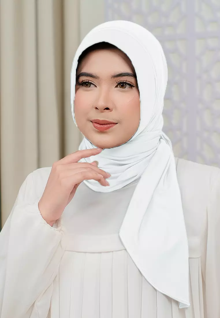 HIJAB INSTAN SOFTPAD AMEENA - PURE WHITE