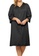 Exquisite Form black Button Front Knee Length Robe 2BF22AAB8D9A33GS_2