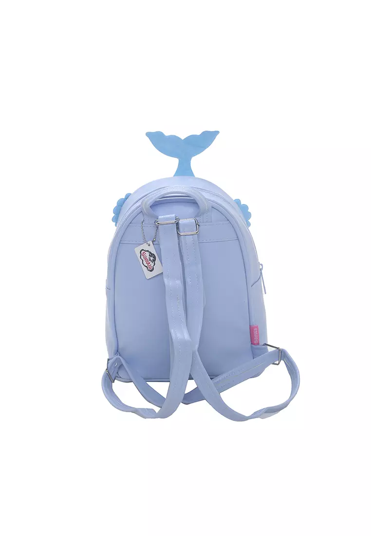 Tas Ransel Anak Mermaid Sequin Mini Biru 23x18 cm
