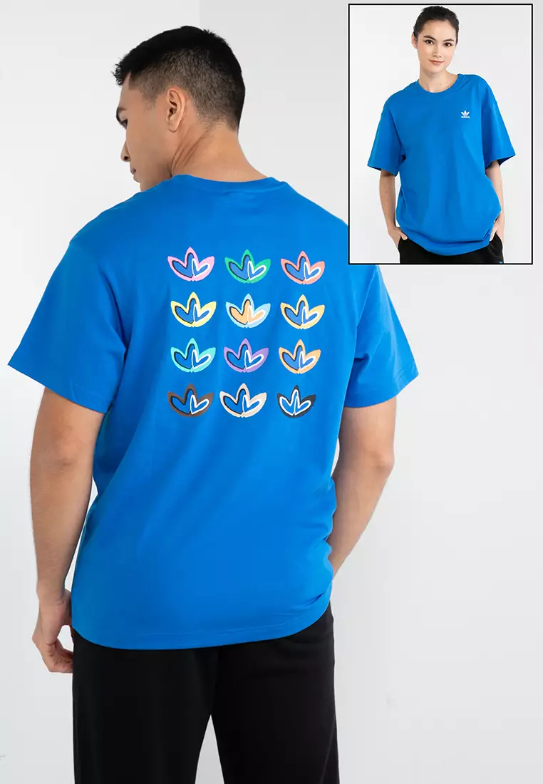 Adidas originals blue top t shirt