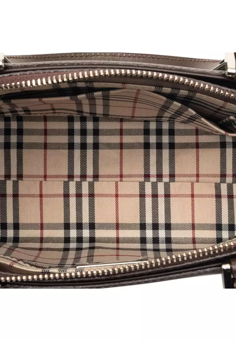 Pre-Loved Burberry Leather Handbag