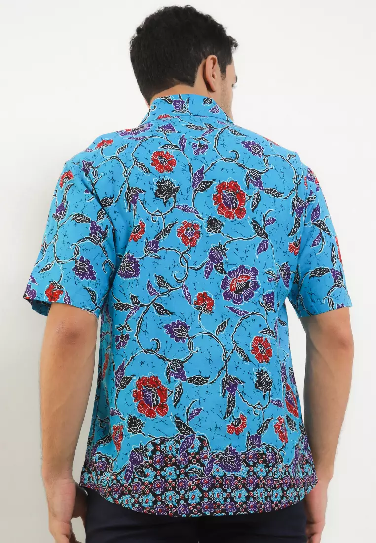 Hem Slim Fit Casual Batik Fashion 3