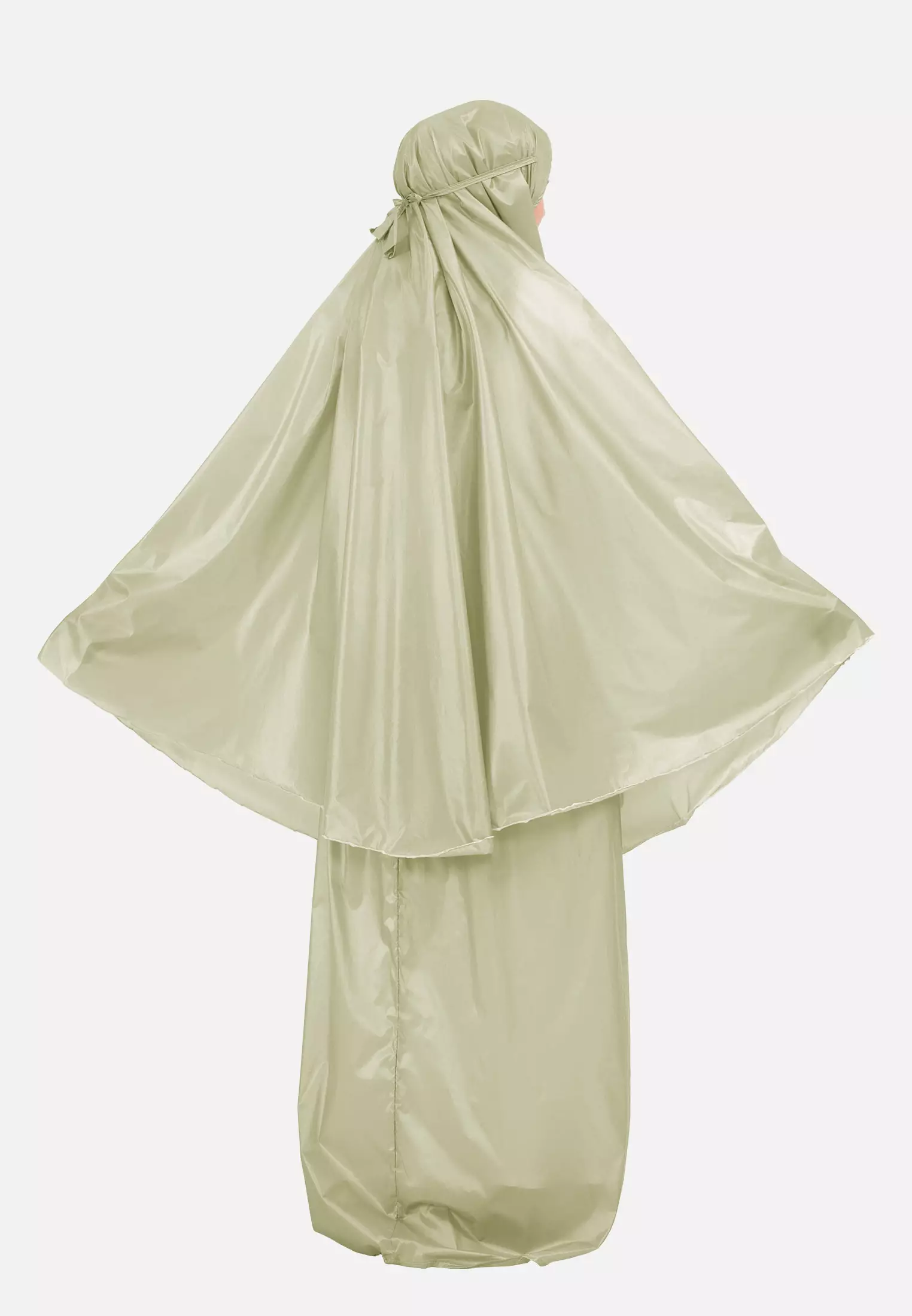 Zelena - Jayda Travel Prayer Set | Mukena Dewasa Basic Resleting 2in1 - Pear Green
