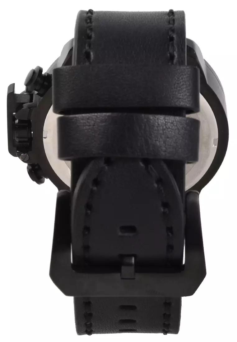 Alfa - Jam Tangan Pria - Black - Leather Strap - 33025M-B
