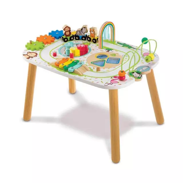 ELC Wooden Activity Train Table - Mainan Kereta Kayu Anak