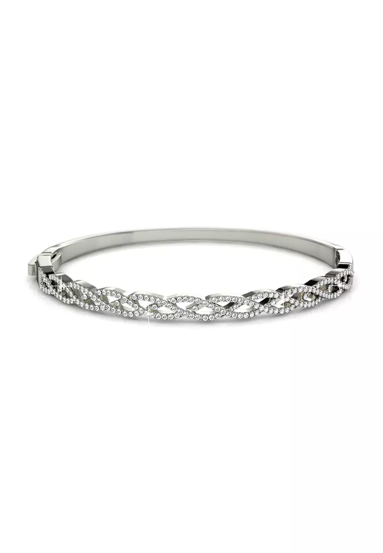 White gold crystal bracelet sale