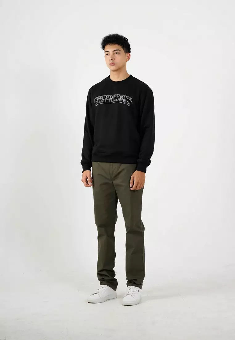 Greenlight Men's Jacket Crewneck Sweatshirt Regular Fit Fleece GL Type OL-C050425