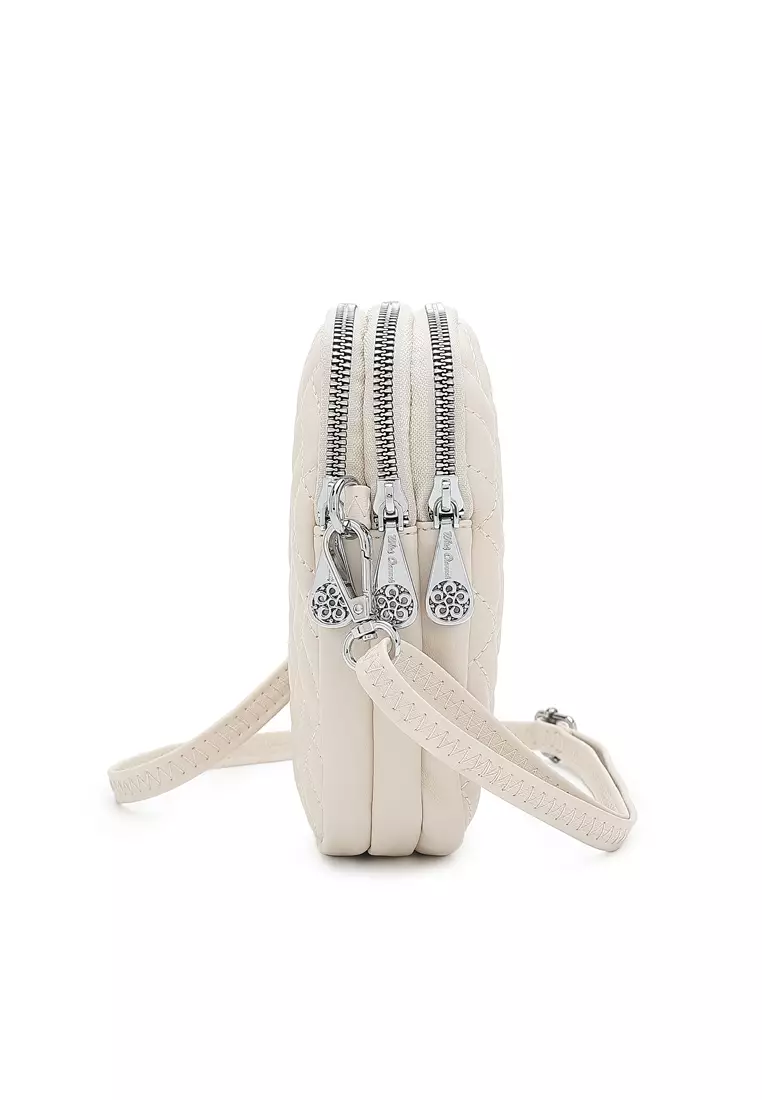 Women's Shoulder Sling Bag / Sling Purse - Off White