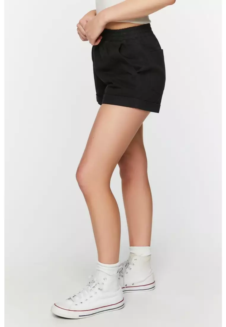 Forever 21 black sales high waisted shorts
