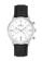REVELOT white R1 CHRONO - WHITE/SILVER WITH 22MM BLACK BAMBOO LEATHER 00F46AC48EC7A4GS_1
