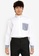 G2000 white Smart Fit Stripe Block Pocket Shirt 44939AA628AADCGS_1