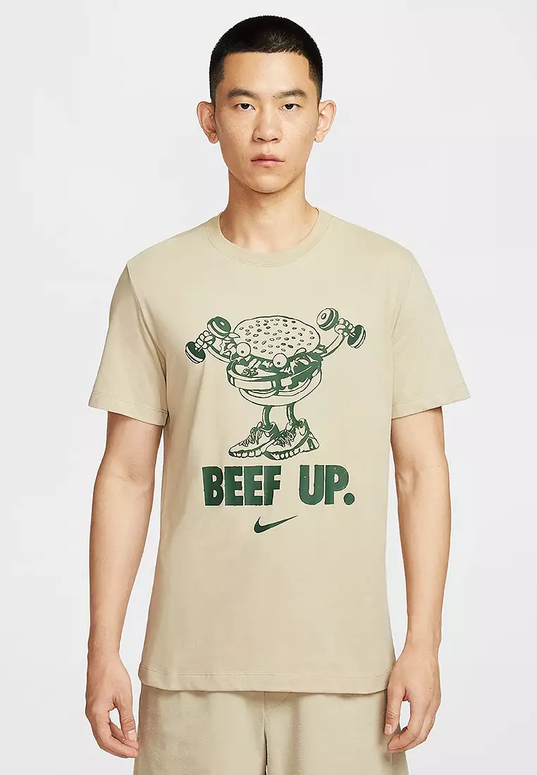 Short Sleeve Nike Men's Dri Fit Training Tops Baju Training