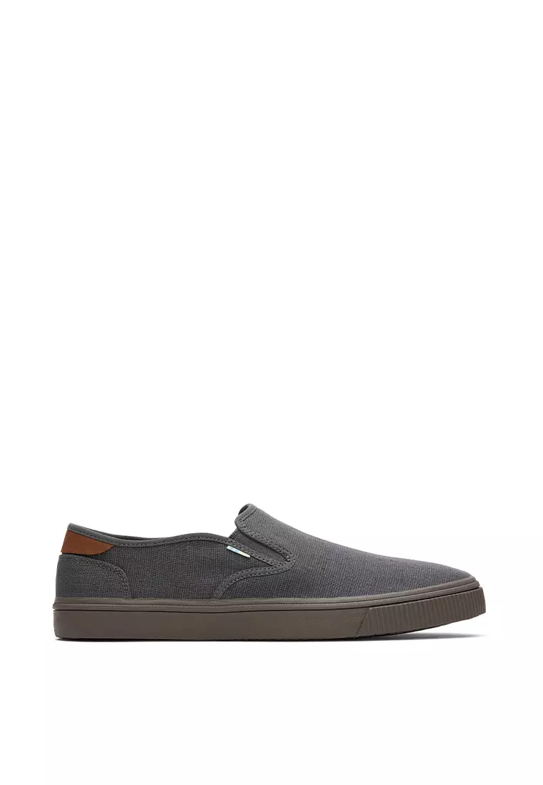 Discount on Toms  shoes - SKU: Sneakers Baja Slip-On Men - Graphite Heritage Canvas