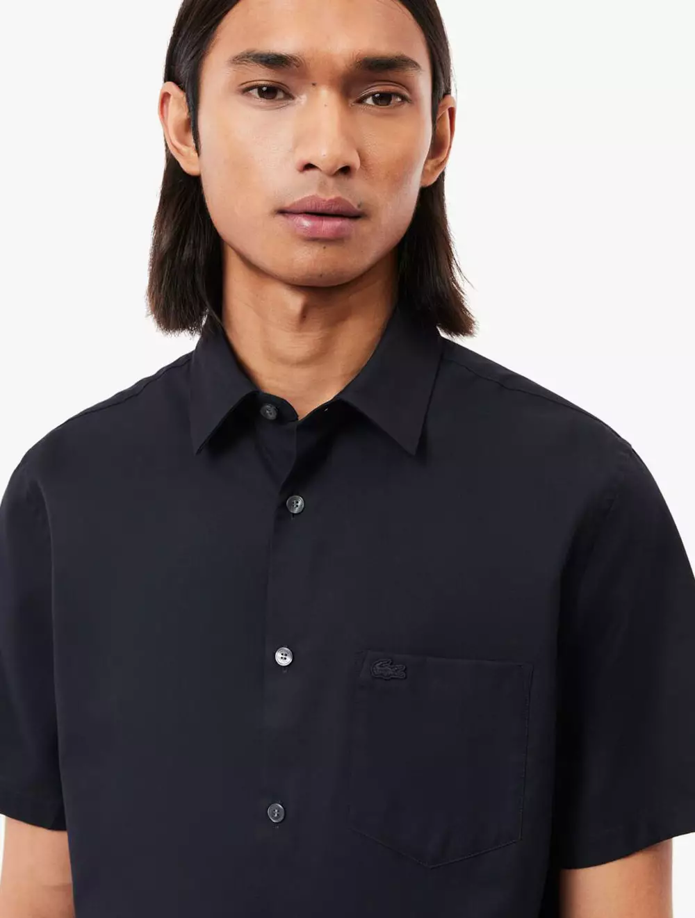 Regular Fit Short Sleeved Cotton Shirt - BLUE