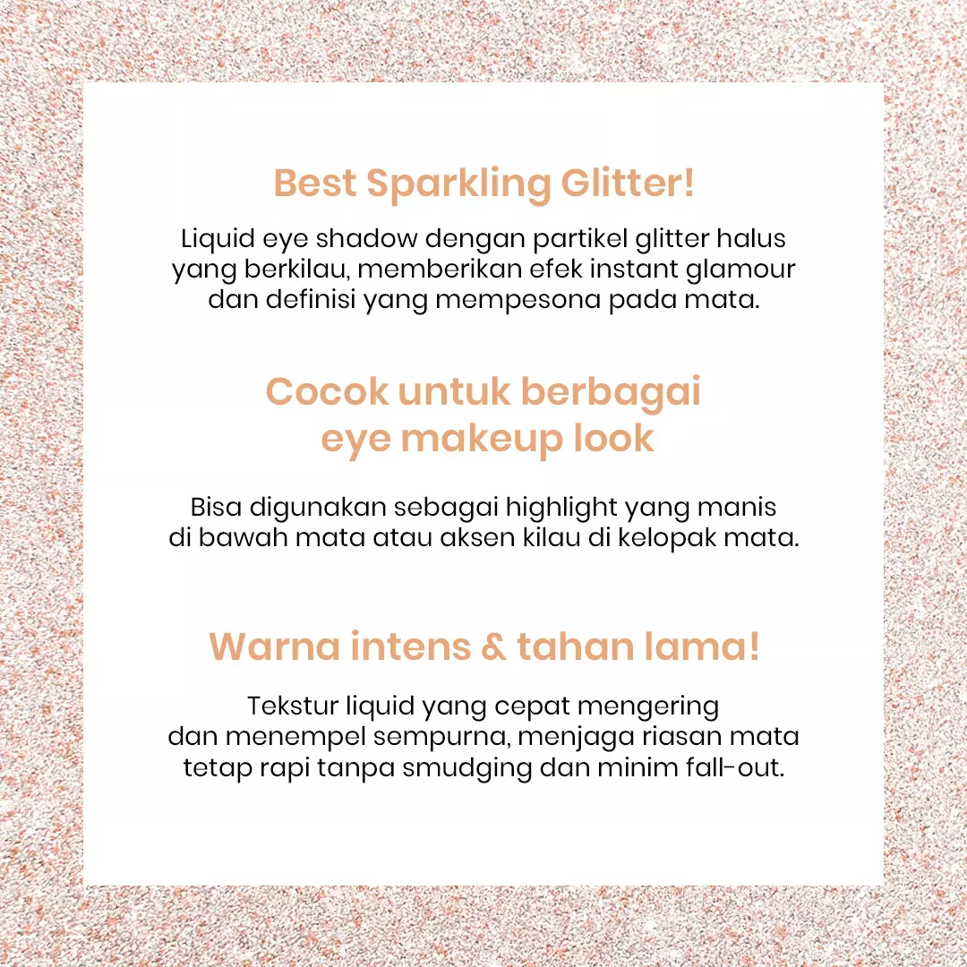 Holika Holika Eye Metal Glitter - 09 Peach Crush