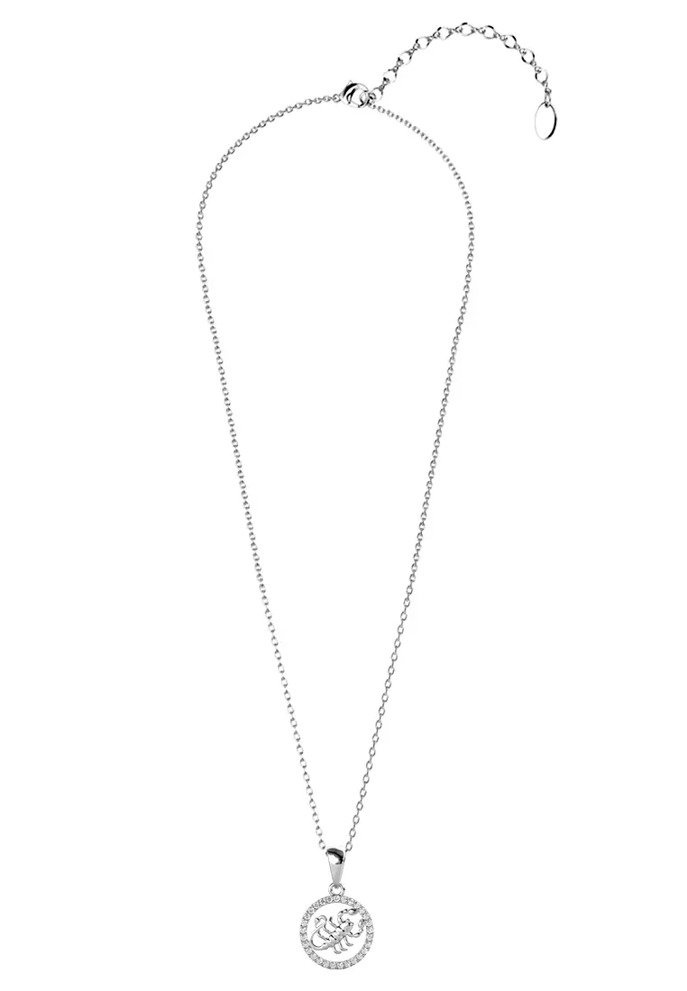 Circlet Scorpio Pendant - Kalung Crystal Swarovski by Her Jewellery