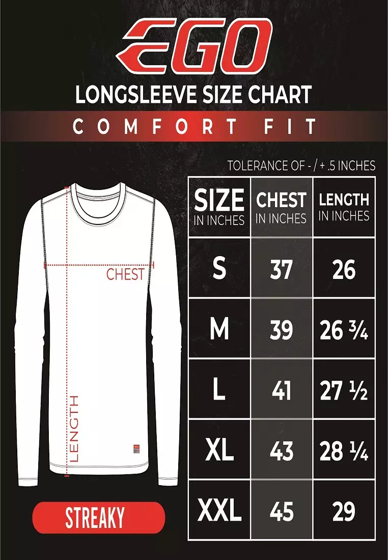 Round Neck Streaky Long Sleeve