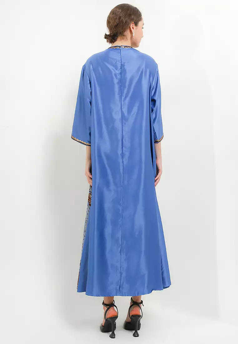 Abaya Asimetris Batik Doby