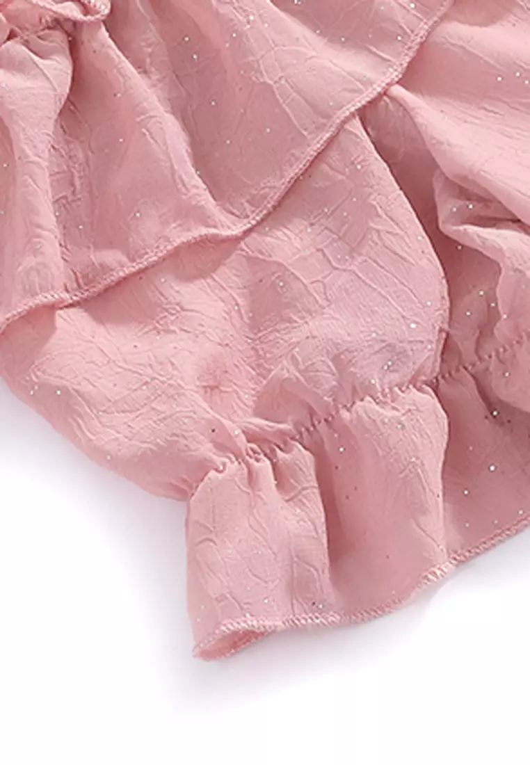 Ruffles Cold Shoulder  Blouses