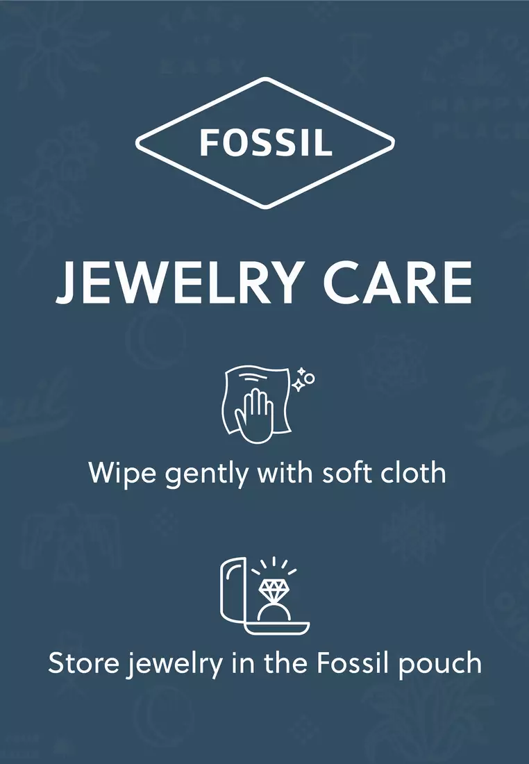 Fossil Female's Archival gold Stainless Steel Necklace JOF00971710