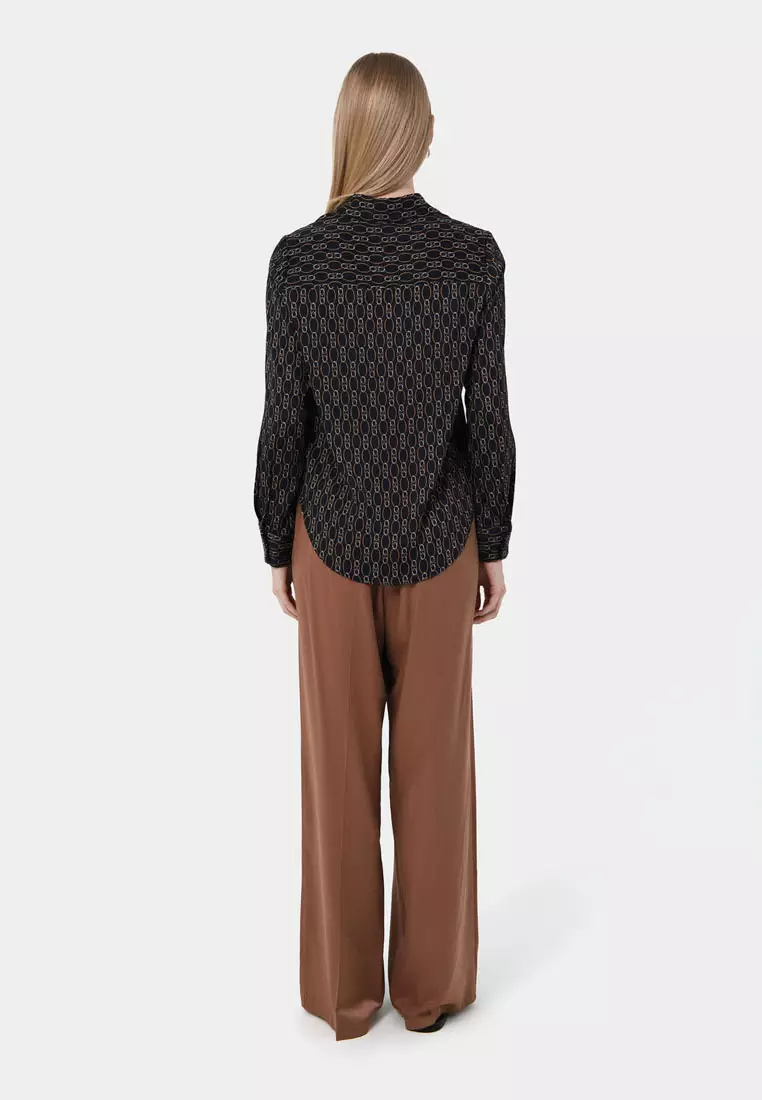 Freya Chain Print Satin Blouse