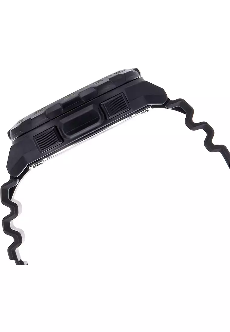 Casio World Time - Jam Tangan Pria - Black Gold - Resin Strap - AEQ-100BW-9AVDF